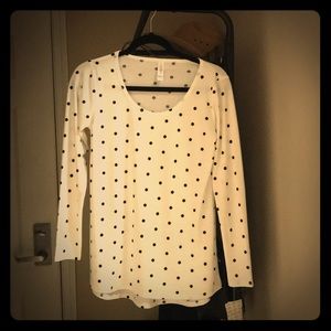 Lu La Roe polka dot top